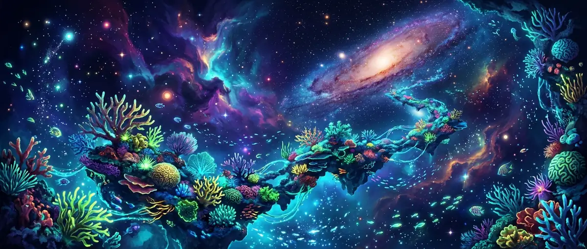 Underwater cosmic nebula