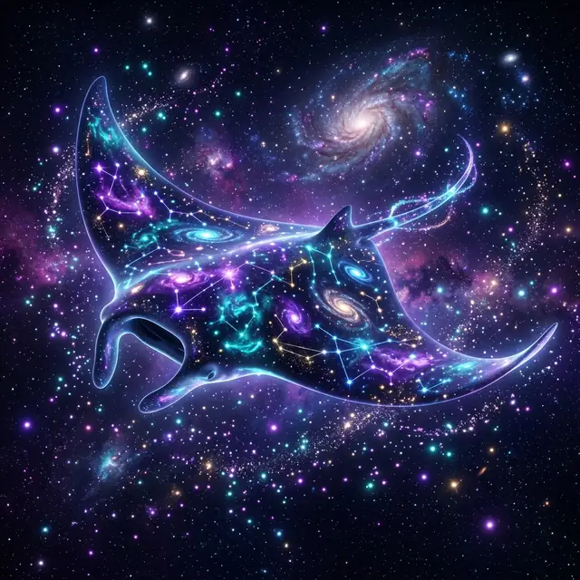 Orion the cosmic manta ray